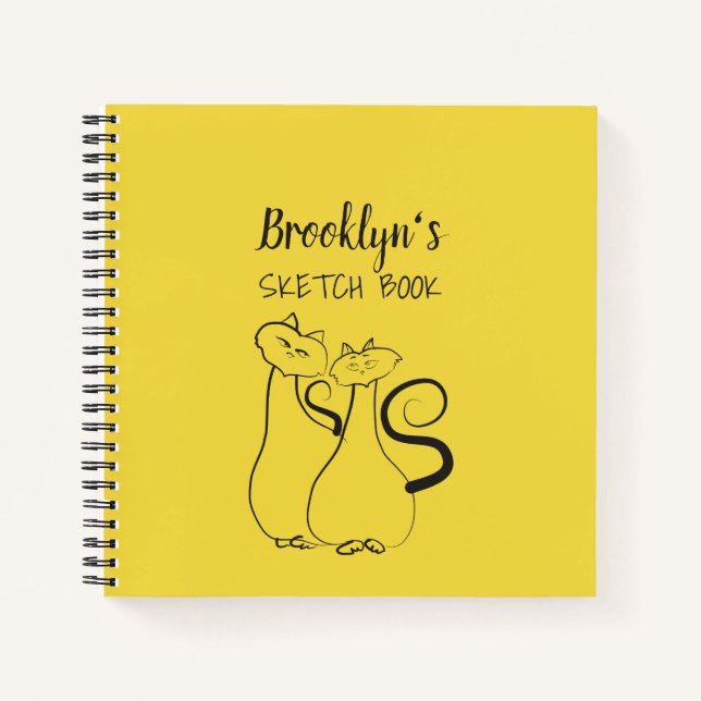 Yellow and Black Artist Sketch Book (Front)