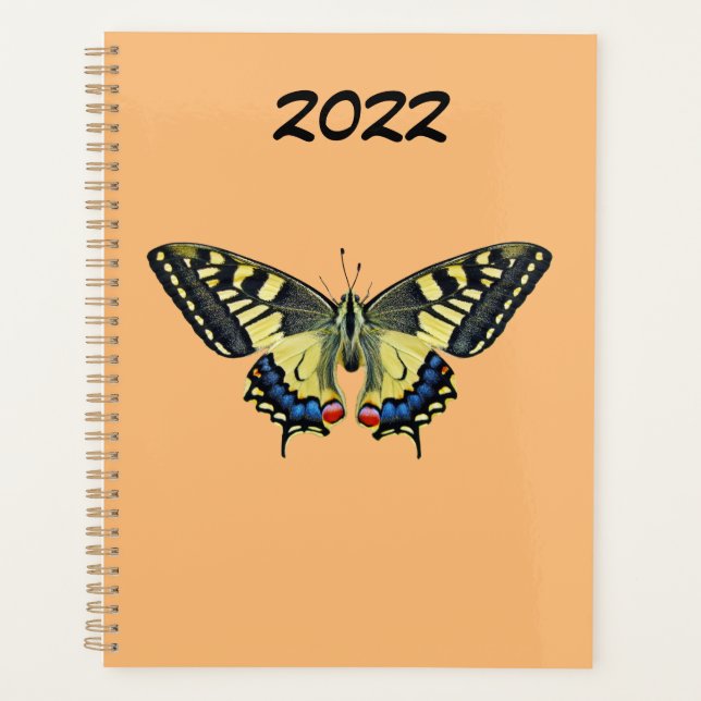 Yellow and black butterfly planner (Front)