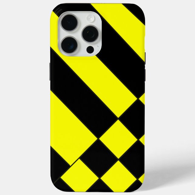 Yellow And Black Case-Mate iPhone Case (Back)