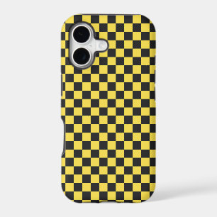 Yellow and black checkerboard pattern