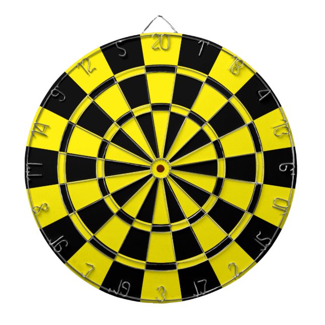 Yellow And Black Dartboard (Front)