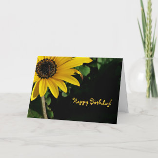 Yellow and Black, Happy Birthday! Card