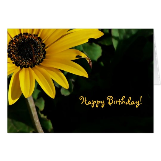 Yellow and Black, Happy Birthday! Card