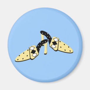 Yellow and Black Mules Magnet