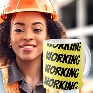 Yellow and Black Office Gift Coffee Mug