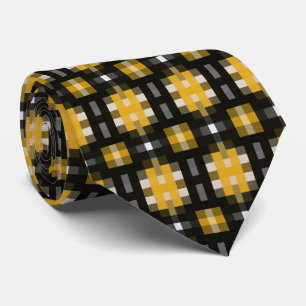 Yellow and Black Pattern Tie