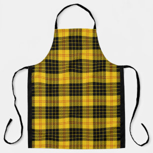 Yellow And Black Plaid Chef Apron