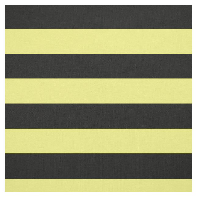 Yellow and  Black Stripes Fabric (Swatch)