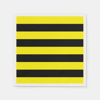 Yellow and Black Stripes Napkin