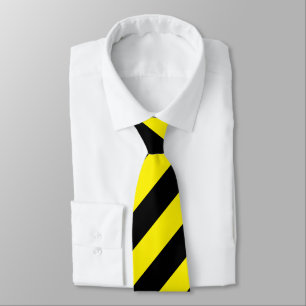 Yellow and Black Stripes Neck Tie