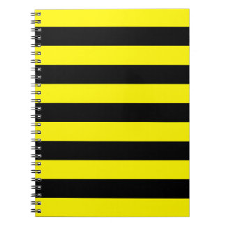 Yellow and Black Stripes Notebook