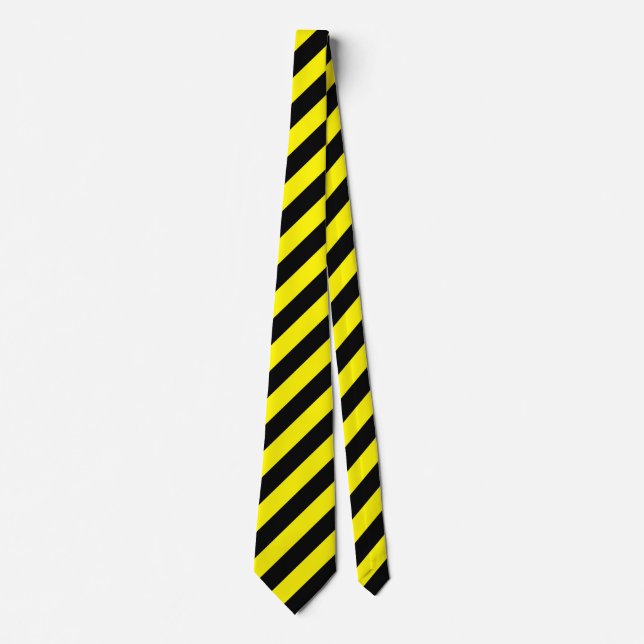 Yellow and Black Stripes Tie (Front)