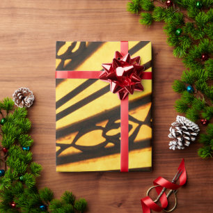 Yellow and Black Wrapping Paper