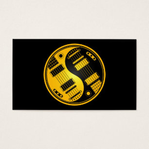 Yellow and Black Yin Yang Guitars