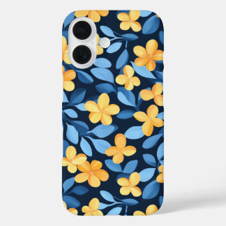 Yellow and Blue Flowers Phone Case