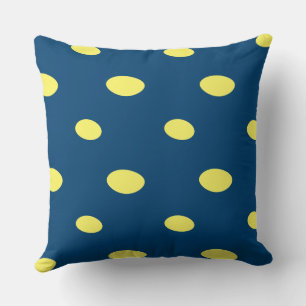 yellow and Blue Geometric Cushion