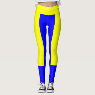Yellow and Blue Leggings