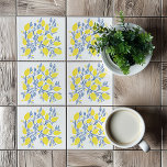 Yellow and blue lemon vines tile<br><div class="desc">Immerse your space in the refreshing allure of the Mediterranean with our Yellow and Blue Lemon Vines Tile. This captivating tile showcases a harmonious blend of yellow and blue hues, reminiscent of the Mediterranean coastline. The intricate lemon vines pattern adds a touch of natural beauty, while the bright white background...</div>