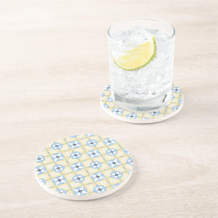 Yellow and Blue Tile  Coaster