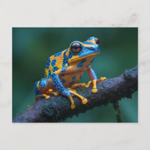 Yellow and Blue Tree Frog Postcard