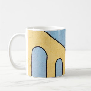 Yellow and blue wall décor coffee mug