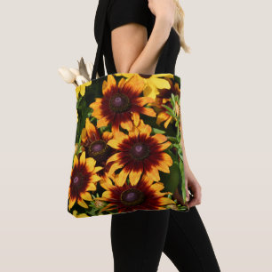 Yellow and Bronze Rubeckias Floral Tote Bag