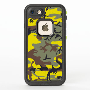 Yellow and Brown Camouflage, Military, Army