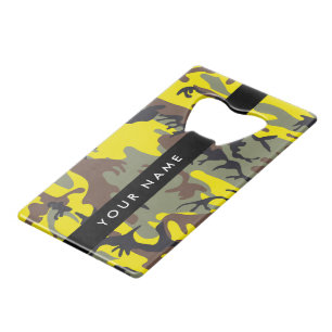 Yellow and Brown Camouflage Your name Personalise