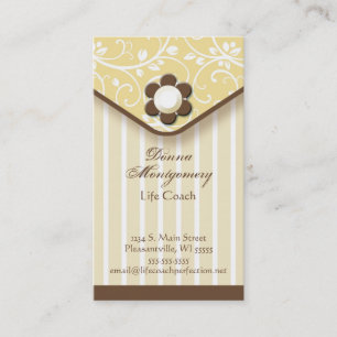 Yellow and Brown Clutch Business Card