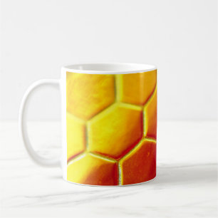 Yellow and brown floor tiles coffee mug