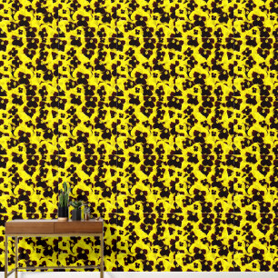 Yellow and Brown Pansies: Warm Elegance in Bloom Wallpaper