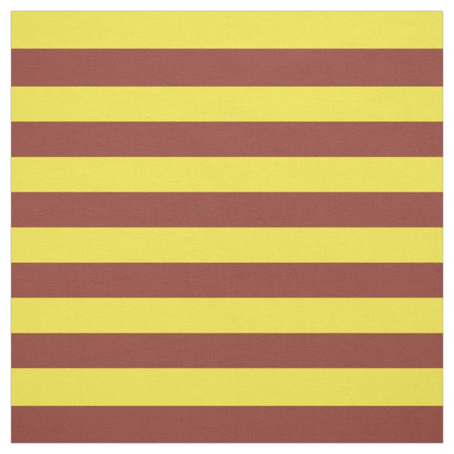 Yellow and Brown Stripes Fabric (Swatch)