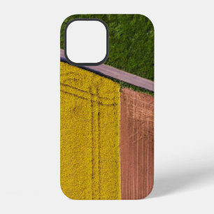 Yellow and brown textile iPhone 12 case