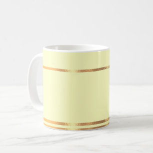 Yellow and Gold Coffee Mug