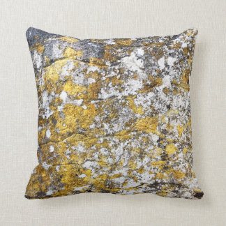 Yellow and gray cushion