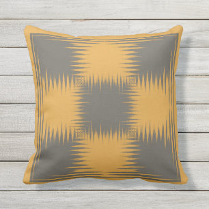 Yellow and Gray Cushion
