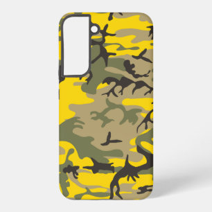Yellow and Green Camouflage, Military, Army Samsung Galaxy Case