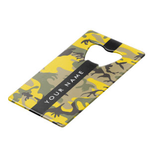 Yellow and Green Camouflage Your name Personalise