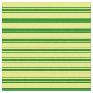 Yellow and Green Colored Lined/Striped Pattern Fabric