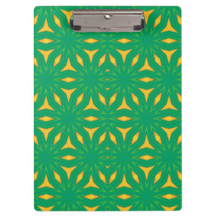 Yellow and Green design Clipboard