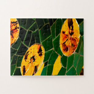 Yellow and Green Flower Jigsaw Puzzle