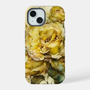 Yellow and Green Giant Roses  iPhone 15 Case