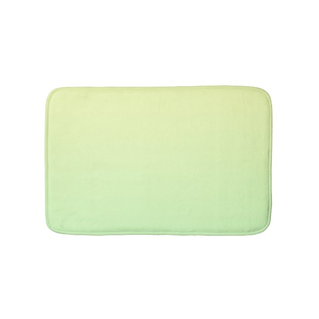Yellow and Green Gradient Bath Mat (Front)