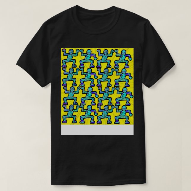 yellow and green graffiti tattoo T-Shirt (Design Front)