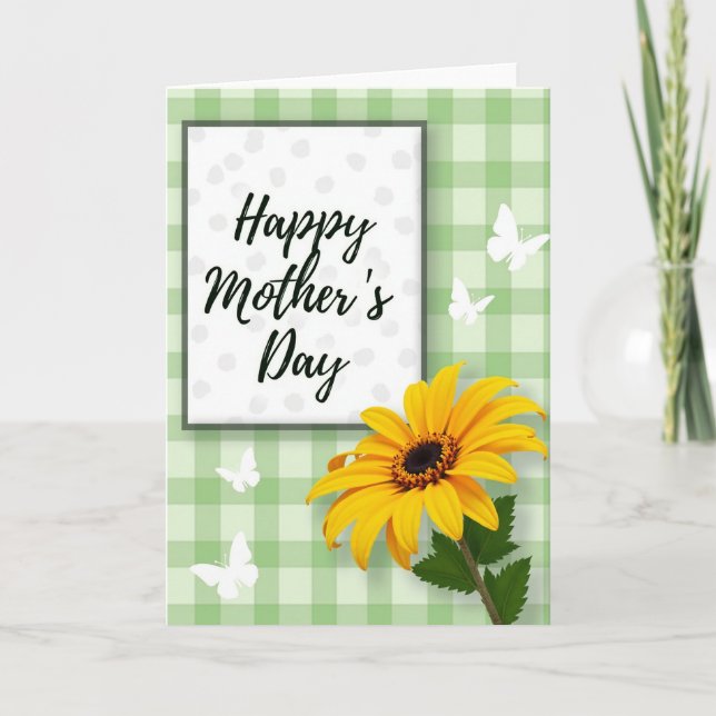 Yellow And Green Happy Day Card (Front)