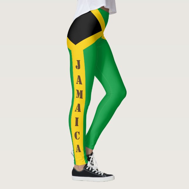 Yellow and Green Jamaica Leggings (Right)