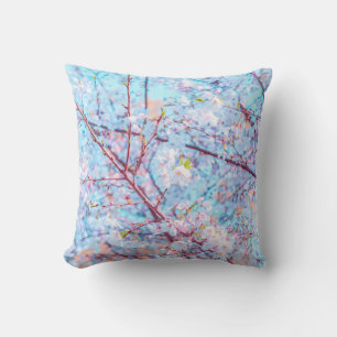 YELLOW AND GREEN LEAVES ON BROWN TREE BRANCH CUSHION