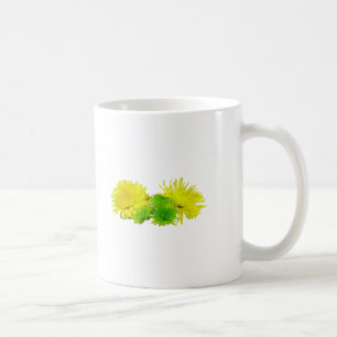 Yellow and Green Mums Coffee Mug