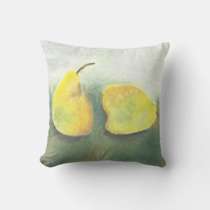 Yellow and Green Pears Cushion