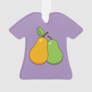 Yellow and Green Pears Ornament